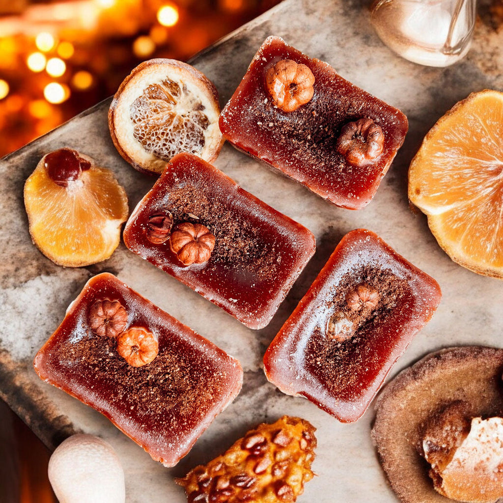 Natural XL Pumpkin Spice Wax Melts – Handcrafted Spiced Fall Fragrance (4 Cubes)