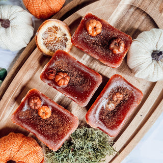 Natural XL Pumpkin Spice Wax Melts – Handcrafted Spiced Fall Fragrance (4 Cubes)