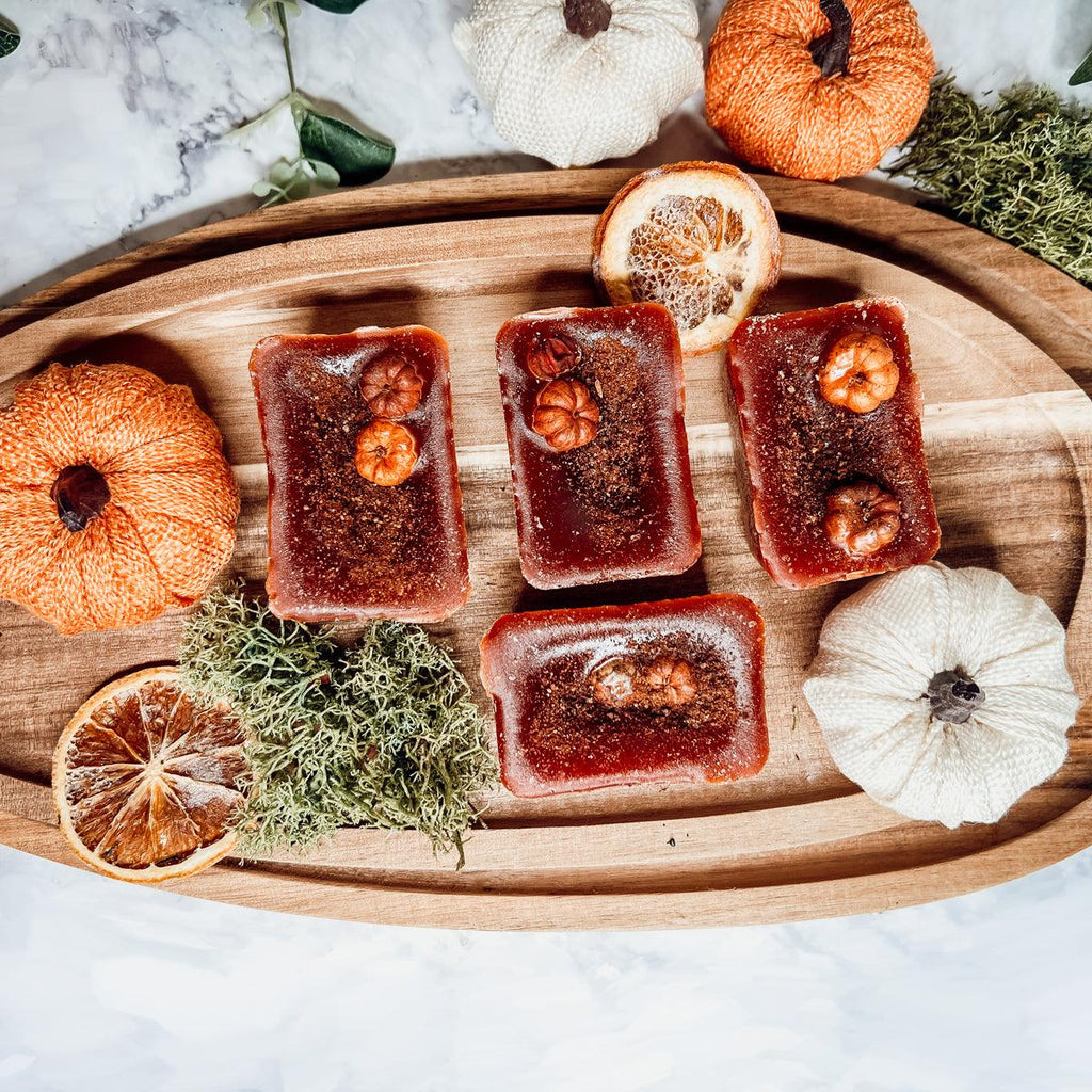 Natural XL Pumpkin Spice Wax Melts – Handcrafted Spiced Fall Fragrance (4 Cubes)