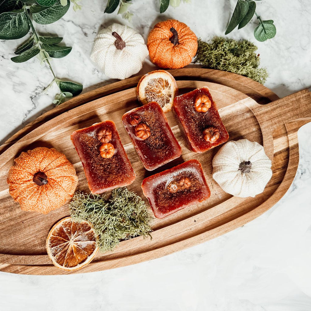Natural XL Pumpkin Spice Wax Melts – Handcrafted Spiced Fall Fragrance (4 Cubes)