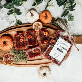 Natural XL Pumpkin Spice Wax Melts – Handcrafted Spiced Fall Fragrance (4 Cubes)