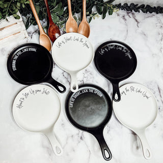 Give it a Rest Funny Spoon Rest & Wooden Spoon Set – Porcelain Kitchen Spoon Holder Gift