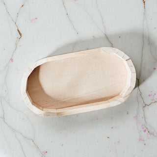 Rustic Wooden Trinket Tray – Handmade Paulownia Wood Organizer