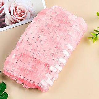 Blush Rose Ritual™ Rose Quartz Chest & Neck Mask – Cooling Crystal Décolleté Treatment
