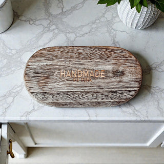 Rustic Wooden Trinket Tray – Handmade Paulownia Wood Organizer