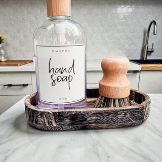Rustic Wooden Trinket Tray – Handmade Paulownia Wood Organizer