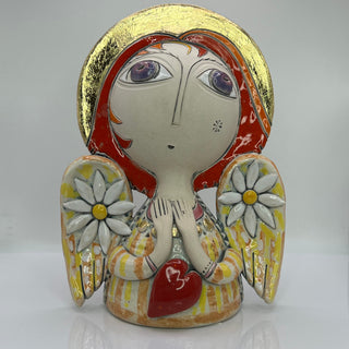 Angel of Devotion – Love Angel Ceramic Sculpture by Aram Hunanyan