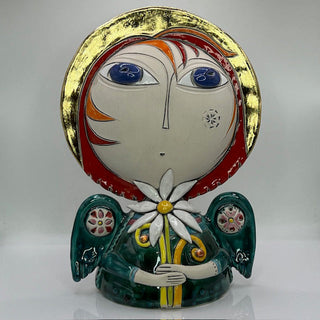 Angel of Blooming Hope – Love Angel Ceramic Sculpture by Aram Hunanyan