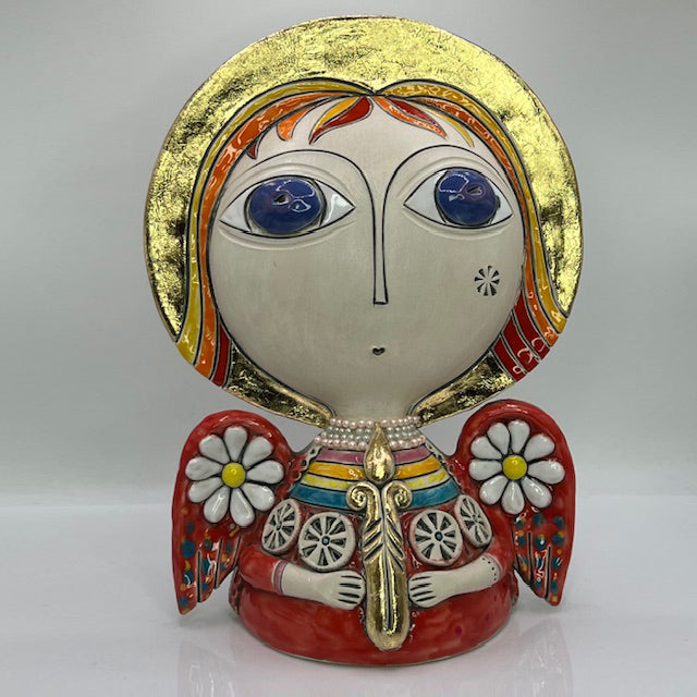 Radiant Garden Angel – Love Angel Ceramic Sculpture by Aram Hunanyan