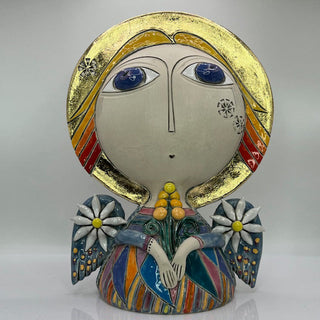Angel of Gentle Grace – Love Angel Ceramic Sculpture by Aram Hunanyan