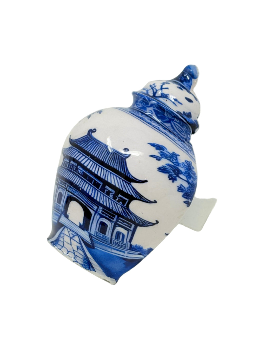 Chinoiserie Pagoda Ginger Jar Napkin Rings, Set of 4