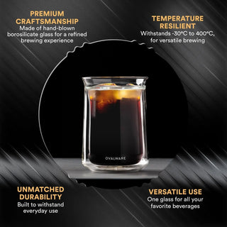 Double-Wall Coffee Tasting Glass – 12 oz