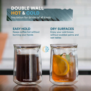 Double-Wall Coffee Tasting Glass – 12 oz