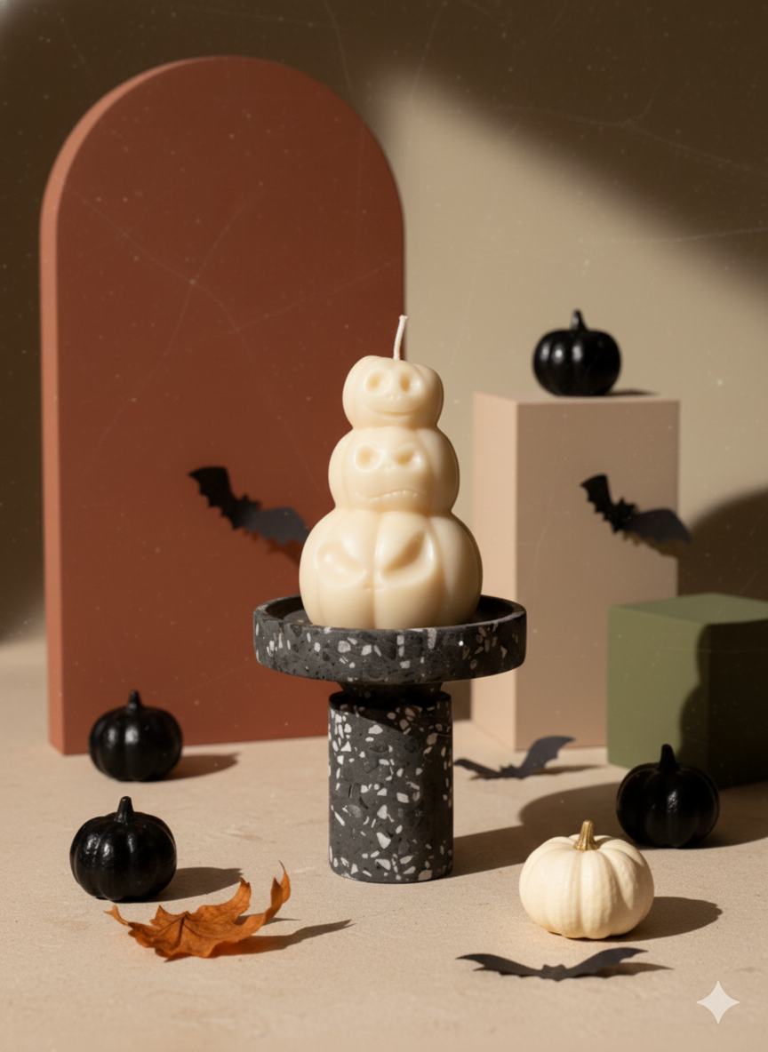 Hand-Poured Pumpkin Candle – Cozy Fall Spice