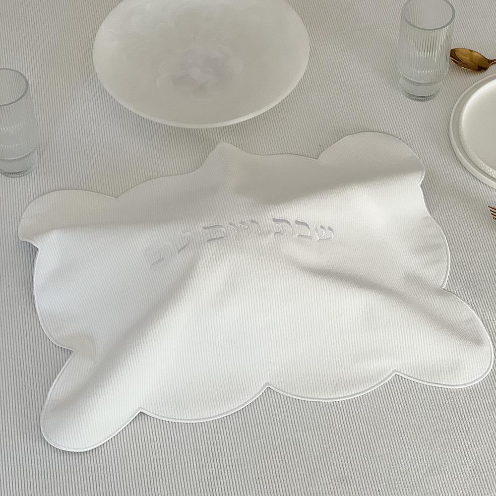 Scalloped Edge Corduroy Challah Cover