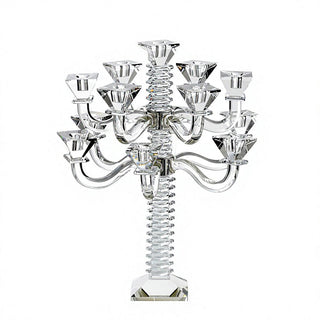 Stacked Design Crystal Candelabra
