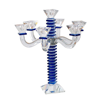 Stacked Design Crystal Candelabra