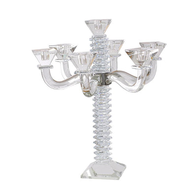 Stacked Design Crystal Candelabra