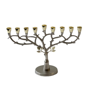 Tree Design Metal Menorah