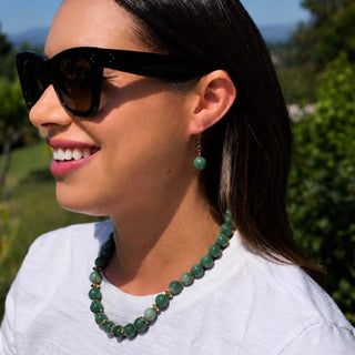 Green Aventurine Bead Necklace