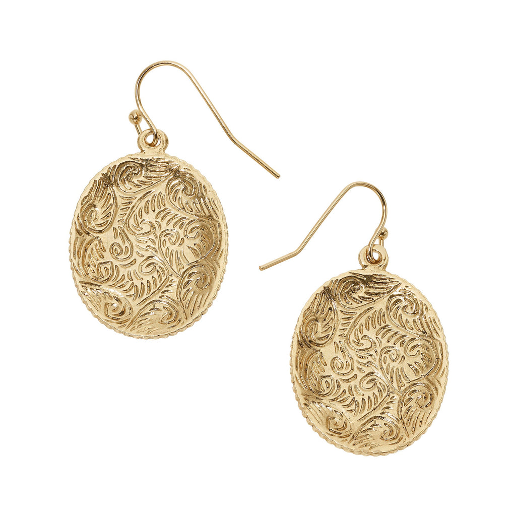 Carnelian Cameo Wire Earrings