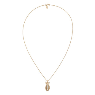 Pavé Crystal Egg Pendant Necklace