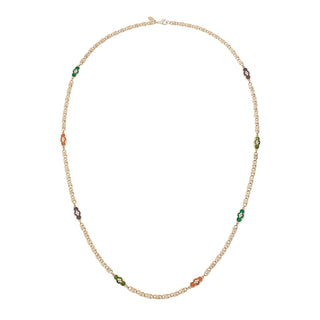 Guilloché Enamel Station Necklace