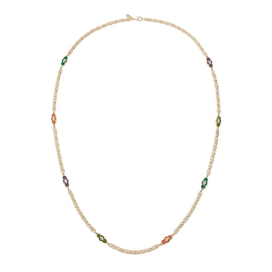 Guilloché Enamel Station Necklace