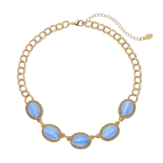 Blue Moonstone Necklace