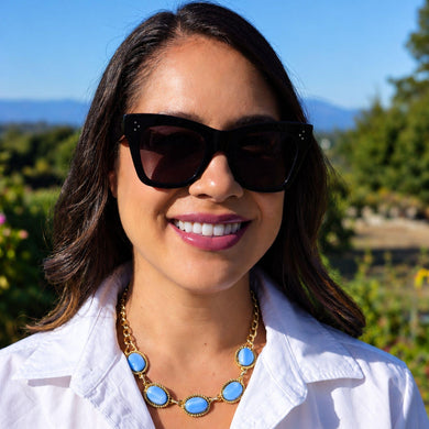 Blue Moonstone Necklace