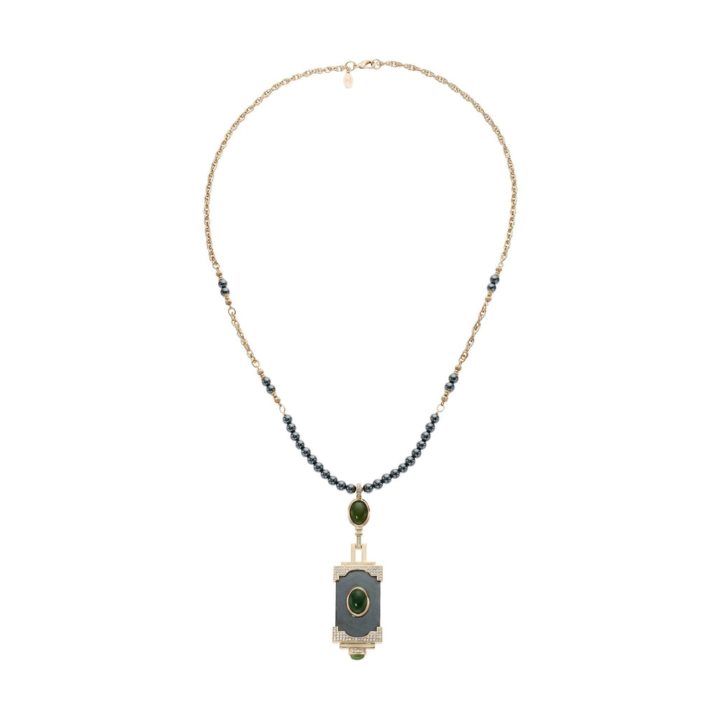 Hematite & Jade Necklace