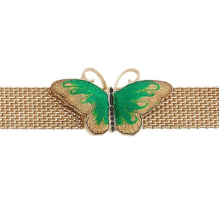Enamel Butterfly Mesh Bracelet