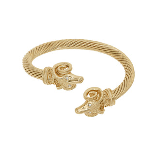 Ram’s Head Gold Cuff