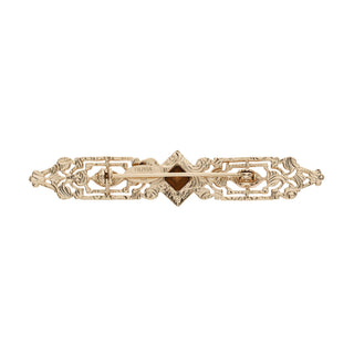Bar Brooch with Sapphire Crystals