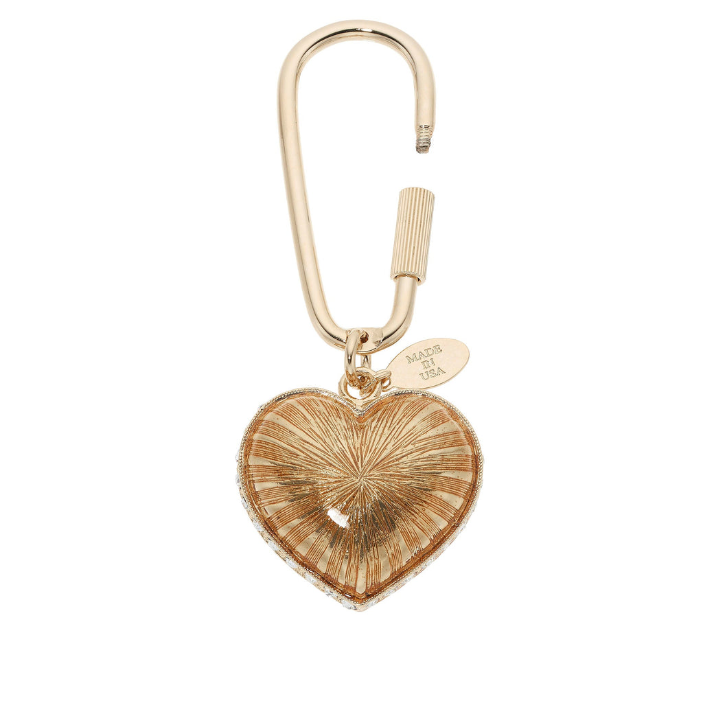 Red Enamel Heart Keychain