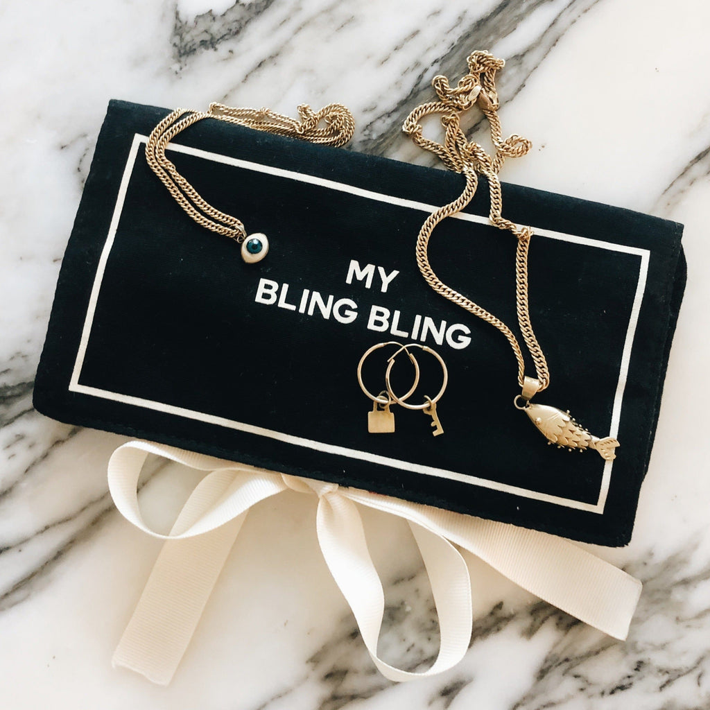 Jewelry Organizer, Travel Pouch – Bling Bling – Black