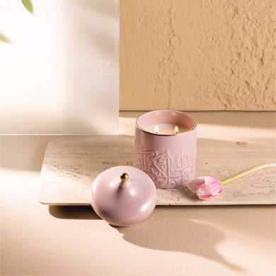 Jiwar -  Large Candle|  Jasmine Vanilla - Lavender & Gold