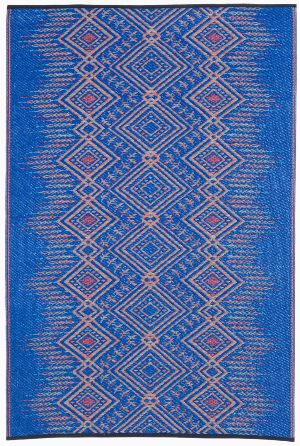 Jodhpur Multi Blue Boho Reversible Outdoor Patio Rug
