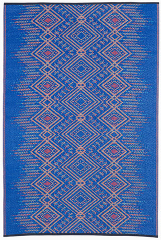 Jodhpur Multi Blue Boho Reversible Outdoor Patio Rug