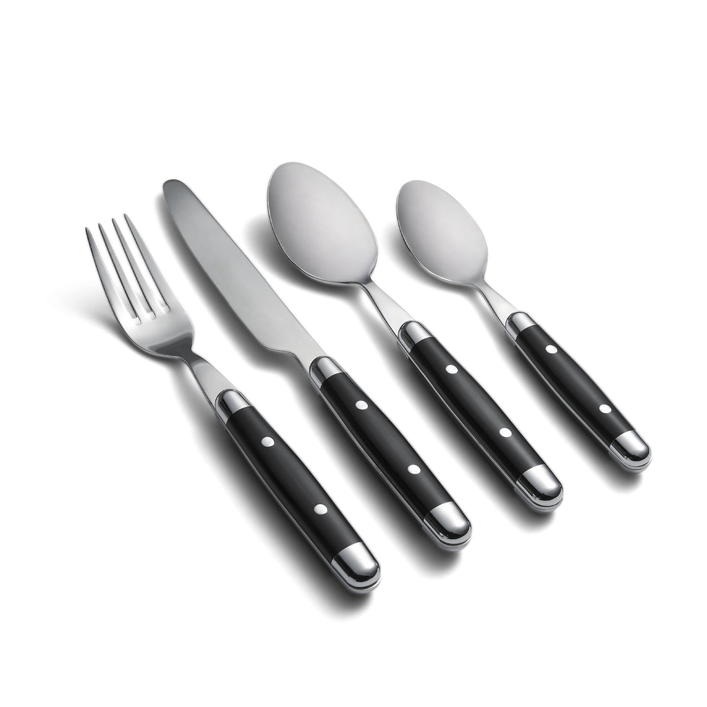 Cambridge Jubilee Black 16-Piece Flatware Set, 18/0 stainless steel (view 3)