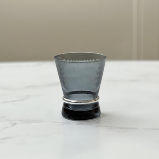 Ribbed Short Glasses with Band 6pk