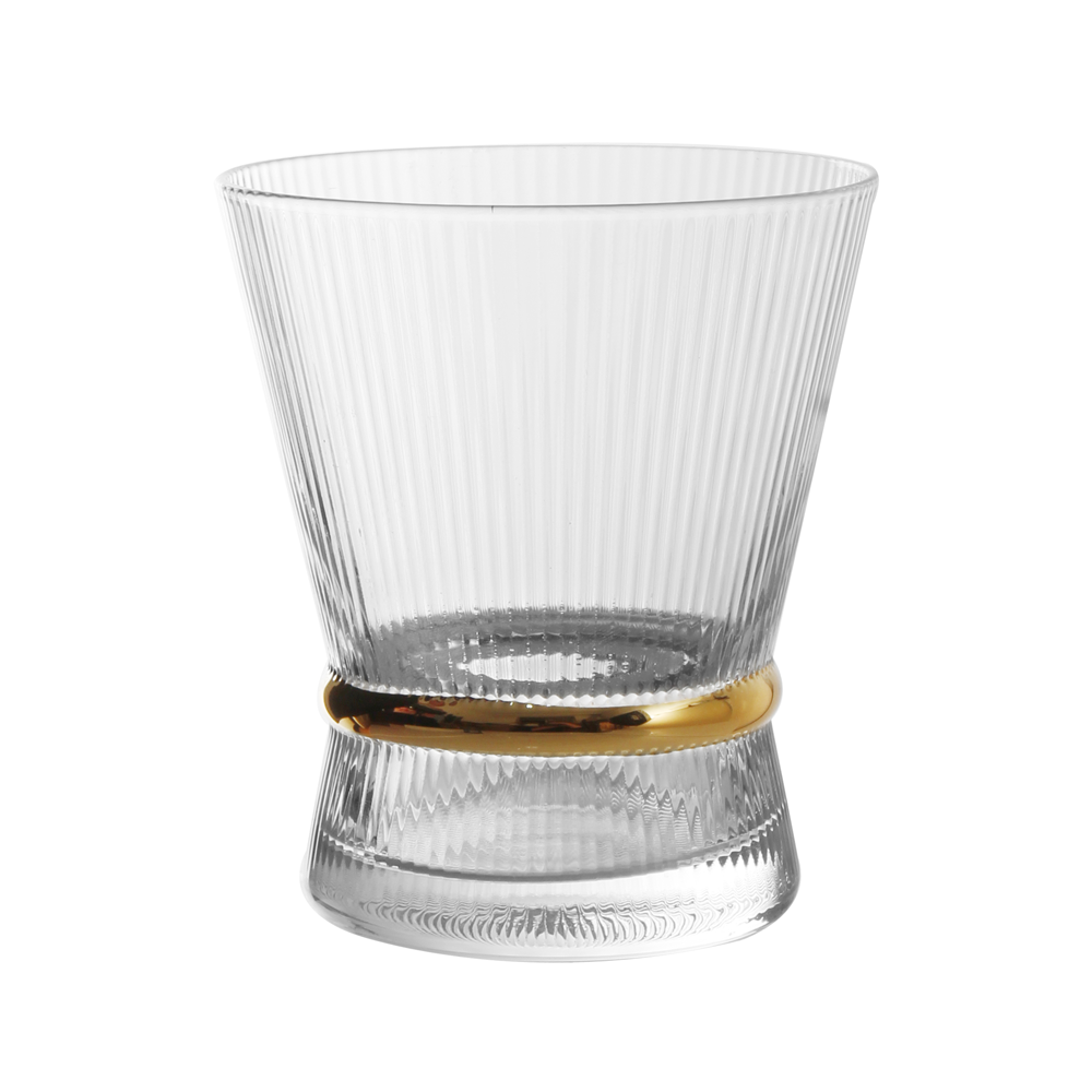 Ribbed Short Glasses with Band 6pk
