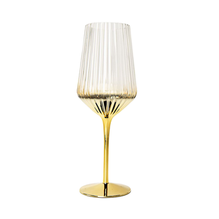 Gold Stained Stem Glasses 6pk