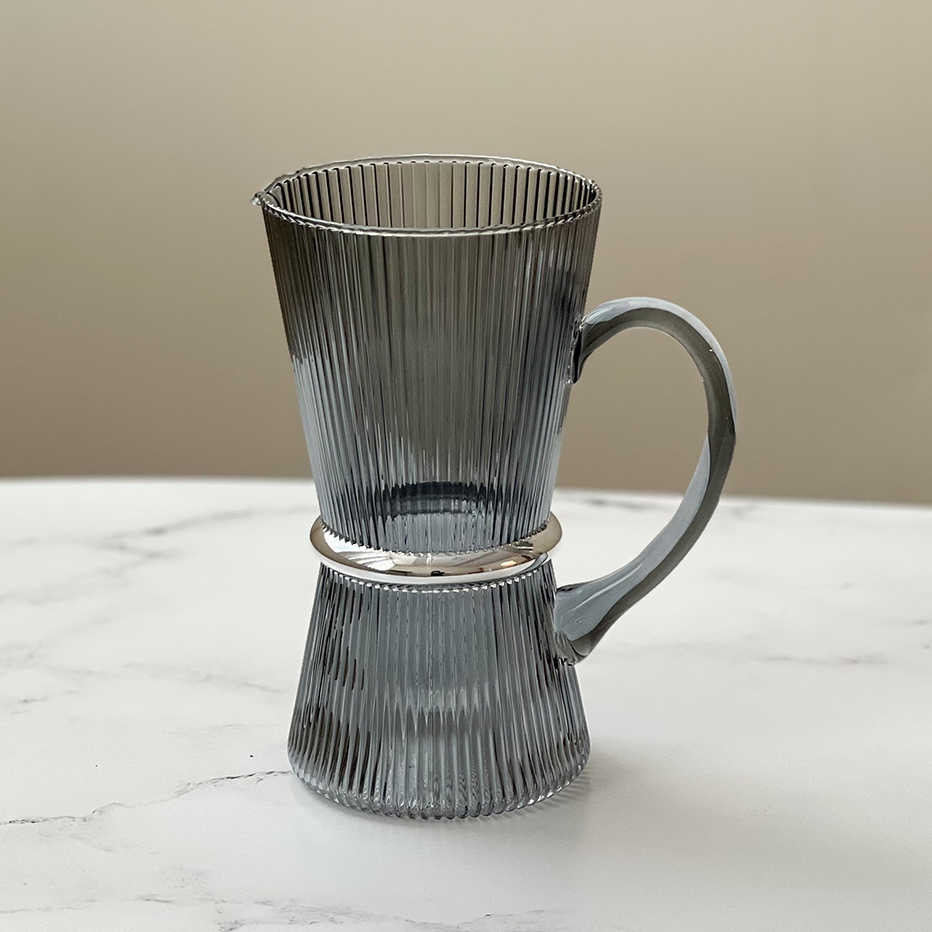 Glass Pitcher with Band
