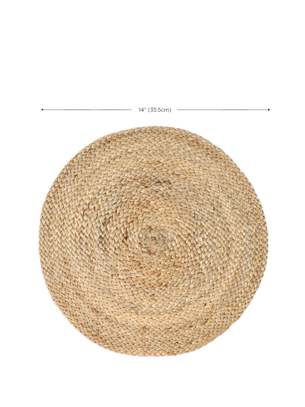 Kata Natural Placemat Set (4) | Handwoven Jute Table Placemats