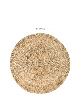 Kata Natural Placemat Set (4) | Handwoven Jute Table Placemats