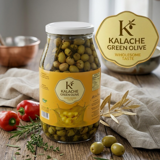 Premium Lebanese Green Olives with Thyme – 6.61 lbs (3 kg)