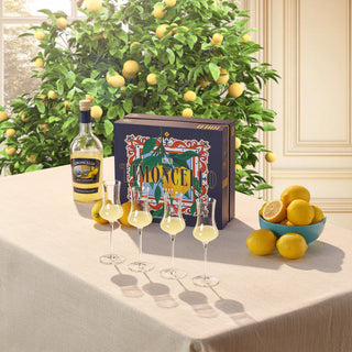 Specialty Limoncello Cocktail Glasses Set of 4 – Elegant Barware for Italian-Inspired Drinks