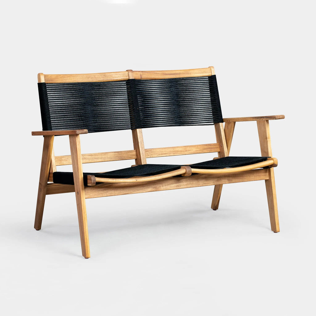 Kingsmen Loveseat Bench | Scandinavian Indoor Outdoor Wood Seating