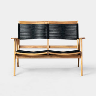 Kingsmen Loveseat Bench | Scandinavian Indoor Outdoor Wood Seating